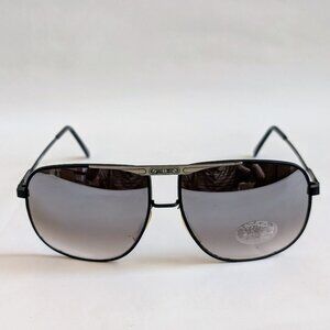 NWT Vintage 90's Large Square Metal Sport Sunglasses (M. Black)